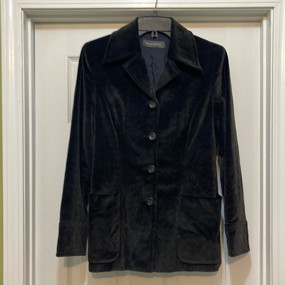 Banana Republic- vintage velvet fitted blazer - size XS/S